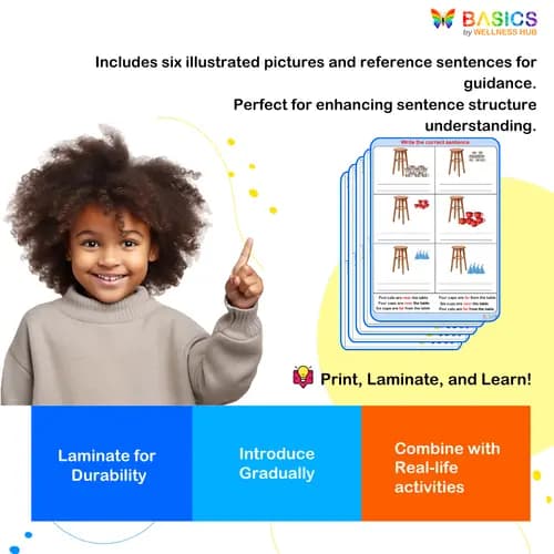 Writing Sentences with Prepositions: Near and Far – Printable PDF preview 4