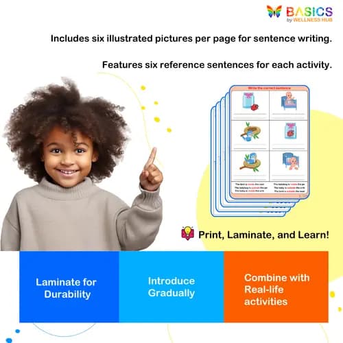 Inside and Outside Sentence Writing Activity – Printable PDF