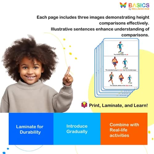 Tall & Short – Learn Comparison Words Through Pictures preview 4