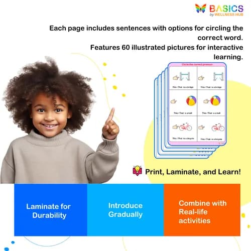 THIS & THAT – Circle the Correct Word: Printable PDF for Kids preview 4