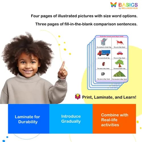 Big and Small Activity Book: Understanding Size Concepts for Kids