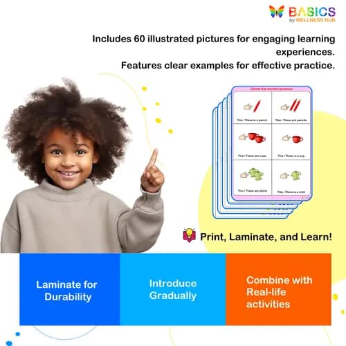 This vs. These Pronoun Activity: Printable PDF for Kids preview 4