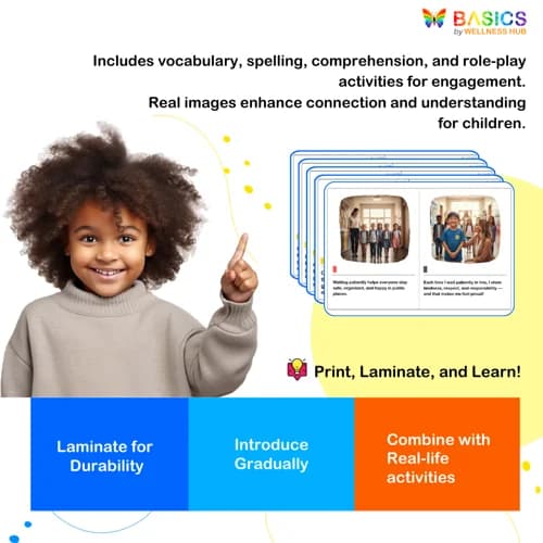 Waiting Patiently in Line Social Story – Printable PDF for Kids preview 4