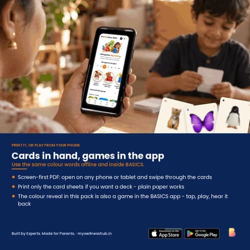 Colour Words: Orange, Pink, Purple & More — 60 Printable Colour Phrase Flashcards (Orange, Pink, Brown, Black, White and Purple) – page 5 preview
