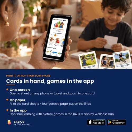 Conversation Starters: First Openers — 50 Printable Picture Cards with 200 Ways for Kids to Open a Chat – page 5 preview