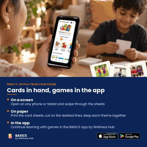 He, She & They Cards — 60 Printable Subject Pronoun Flashcards for He, She and They – page 5 preview