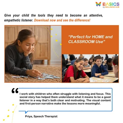 Learning to Be a Good Listener: Social Story for Kids preview 5