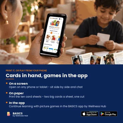 Out in the World Conversation Cards — 20 Printable Picture Cards and 200 Questions about Manners and Community – page 5 preview