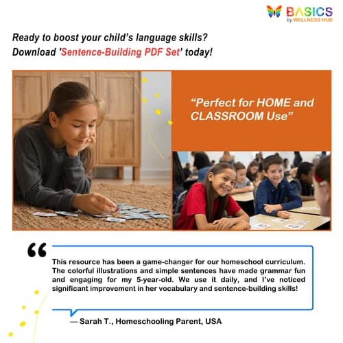 Sentence-Building PDF Set: Boy, Girl, Man, Woman, and Animals