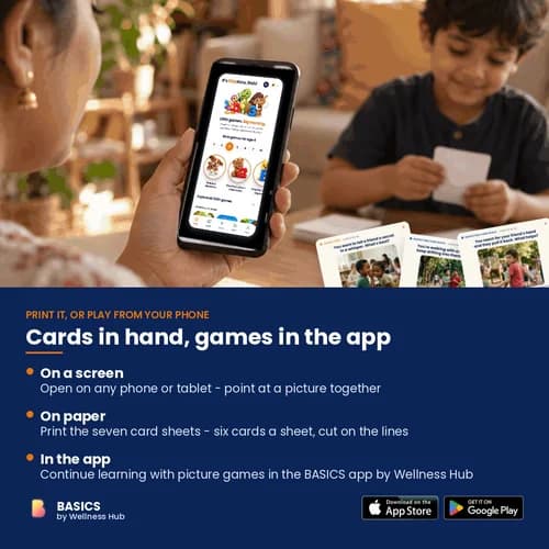 Too Close or Just Right? Act-It Deck — 40 Printable Personal Space Cards for Asking First and Speaking Up – page 5 preview