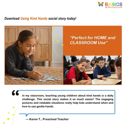Using Kind Hands – Social Story for Gentle Behavior & Self-Control preview 5