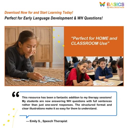 What Is She Doing? WH Questions & Action Verbs Printable – Learn Verbs & Sentence Formation