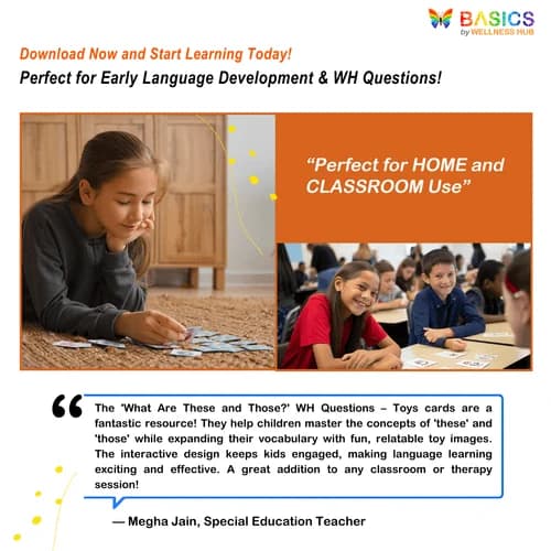 What Are These and Those? WH Questions – Toys (Free Printable PDF)