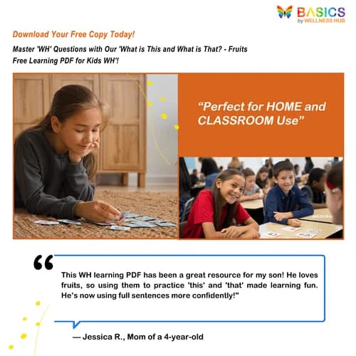 What is This and What is That? - Fruits Learning PDF for Kids WH