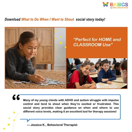 What to Do When I Want to Shout – Free Social Story for Self-Regulation