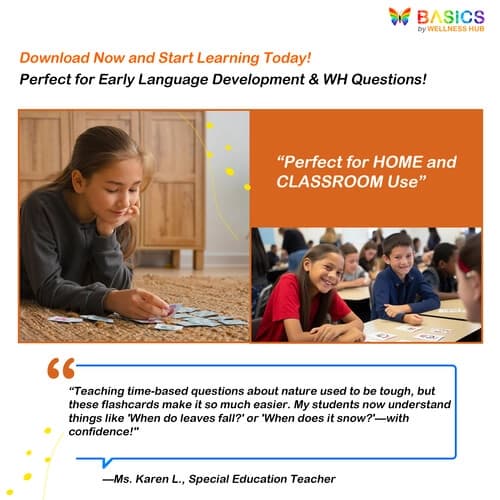 When Questions Flashcards – Nature and Environment for Kids (Printable PDF) preview 5