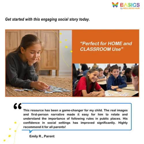 Following Rules in Public Places Social Story – Printable PDF for Kids