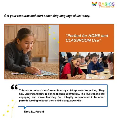 Conjunctions: Join Actions with 'And' – Printable PDF for Kids