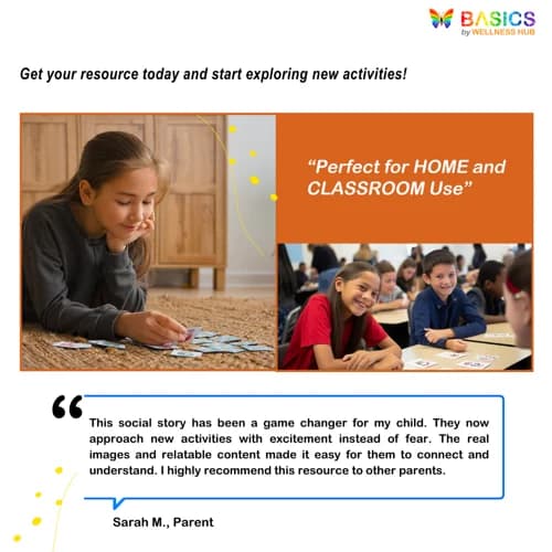 Trying New Activities – Social Story with Vocabulary and Role-Play