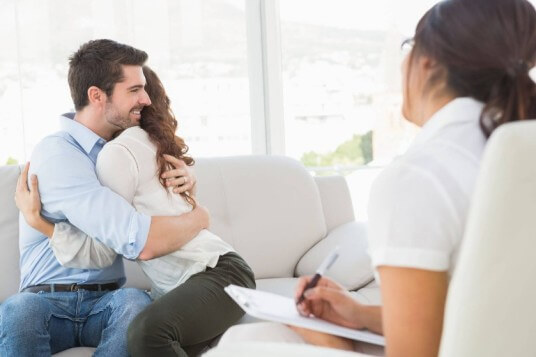 A Couple at a counselling session