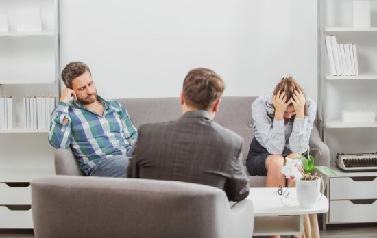 A Couple undergoing Marriage Counselling