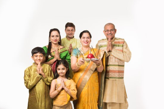 A happy Indian family