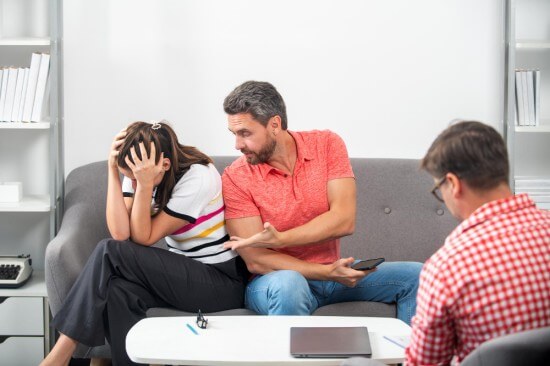 Couple undergoing Marital counselling