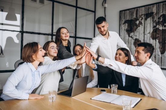 Group of people in an office