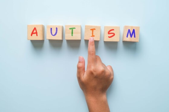 Letters representing Autism