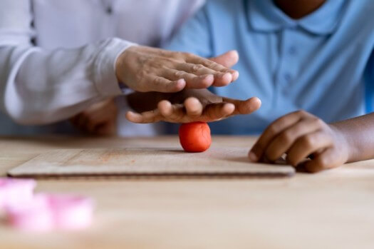 Child undergoing Occupational therapy