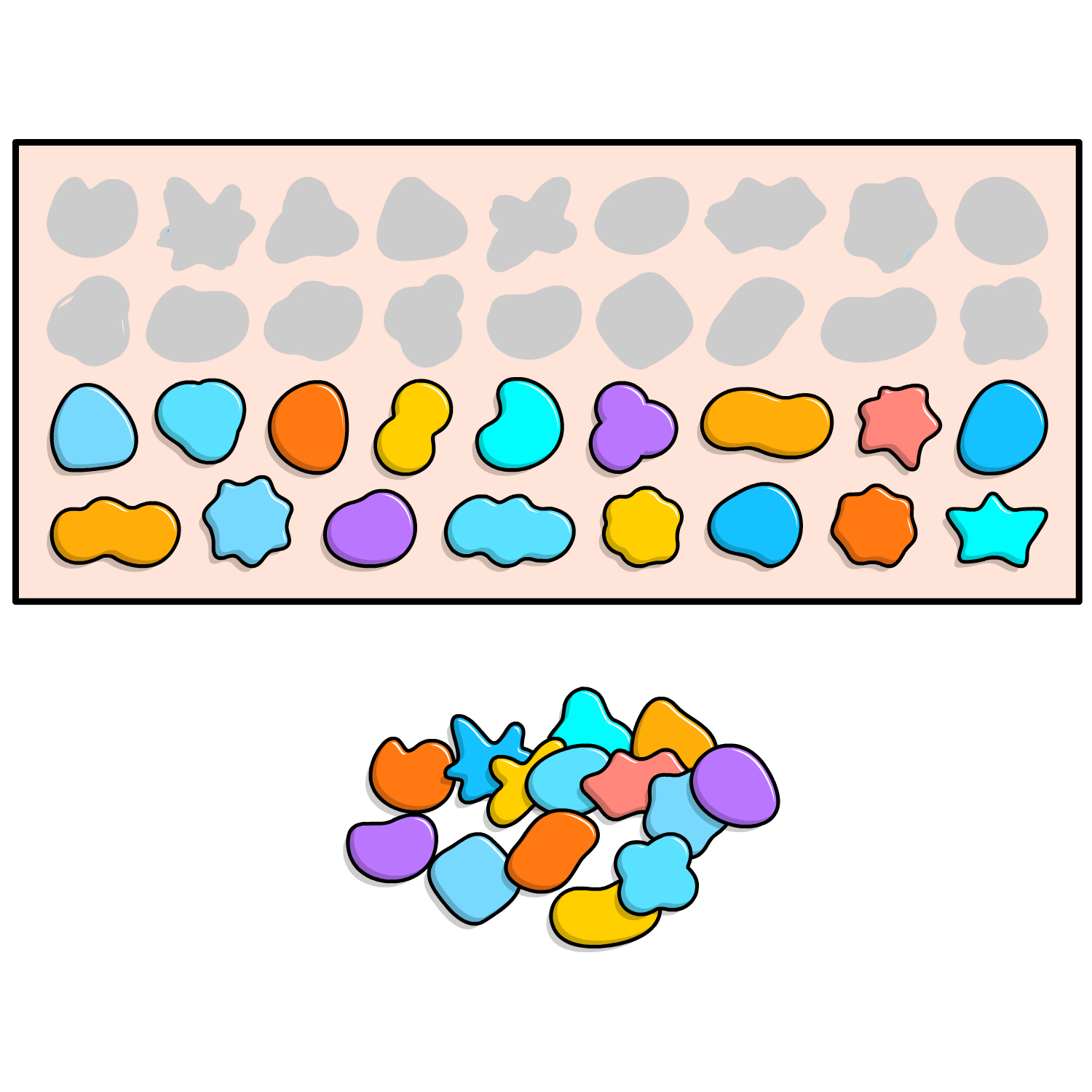 Sequence pattern to match a visual model