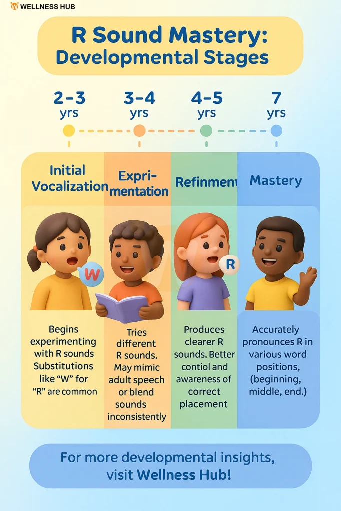 R sound Mastery developmental stages