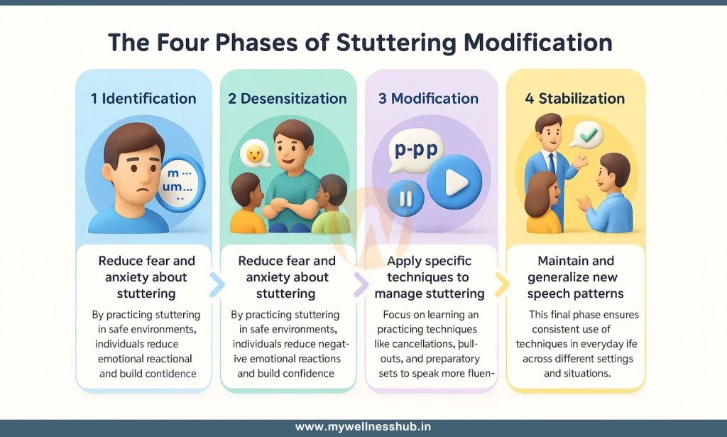 The Four Phases of Stuttering Modification