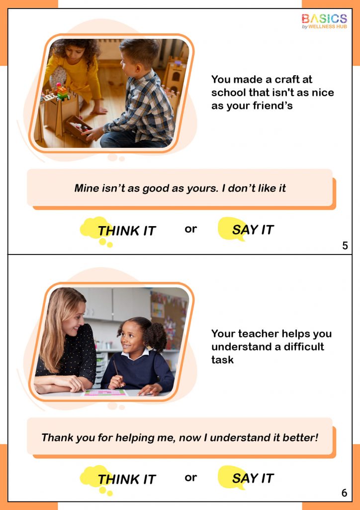 Think It or Say It: Gratitude & Appreciation