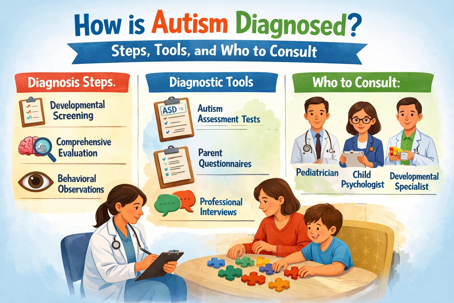 How is Autism Diagnosed? Steps, Tools, and Who to Consult
