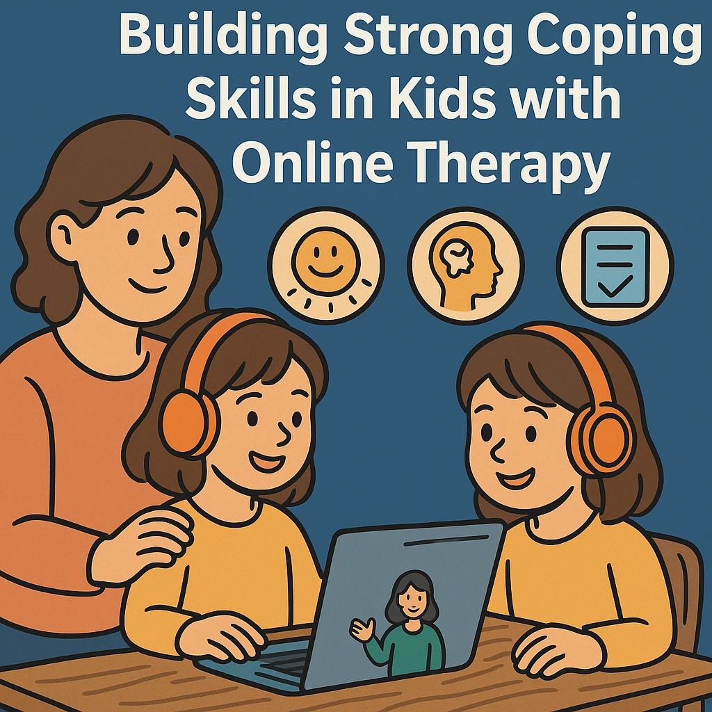 Building Strong Coping Skills in Kids with Online Therapy