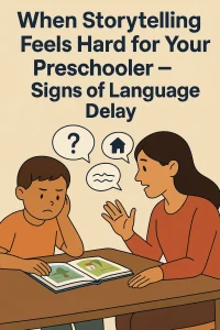 When Storytelling Feels Hard for Your Preschooler — Signs of Language Delay