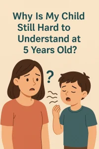 Why Is My Child Still Hard to Understand at 5 Years Old?