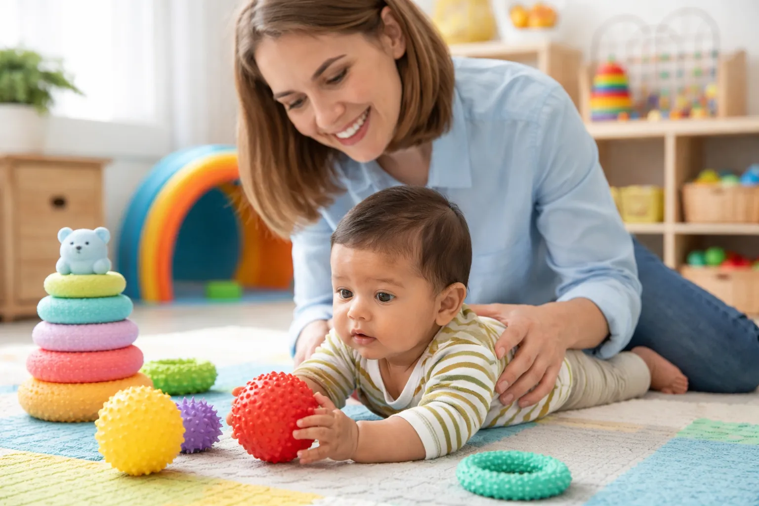 Early Intervention and Occupational Therapy for 3-Month-Old Sensory Growth