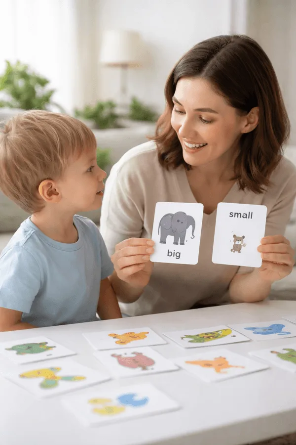 Opposites and Comparison Flashcards for Kids: Learning Concepts Through Visual Cards