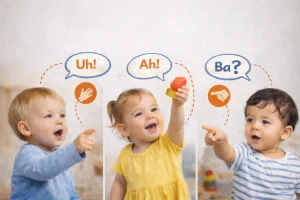 What Counts as Combining a Gesture and a Sound? Real-Life Examples Parents Recognize