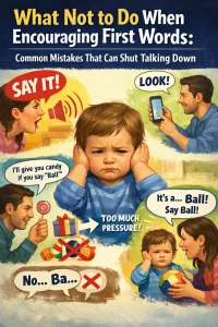 What Not to Do When Encouraging First Words: Common Mistakes That Can Shut Talking Down