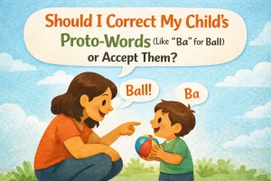 Should I Correct My Child’s Proto-Words (Like “Ba” for Ball) or Accept Them?