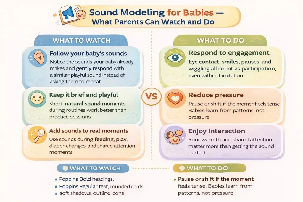 Sound Modeling for Babies — What Parents Can Watch and Do