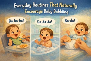 Everyday Routines That Naturally Bring Out More Babbling – Bath, Meals, Diaper Changes