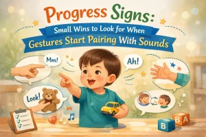 Progress Signs: Small Wins to Look for When Gestures Start Pairing With Sounds