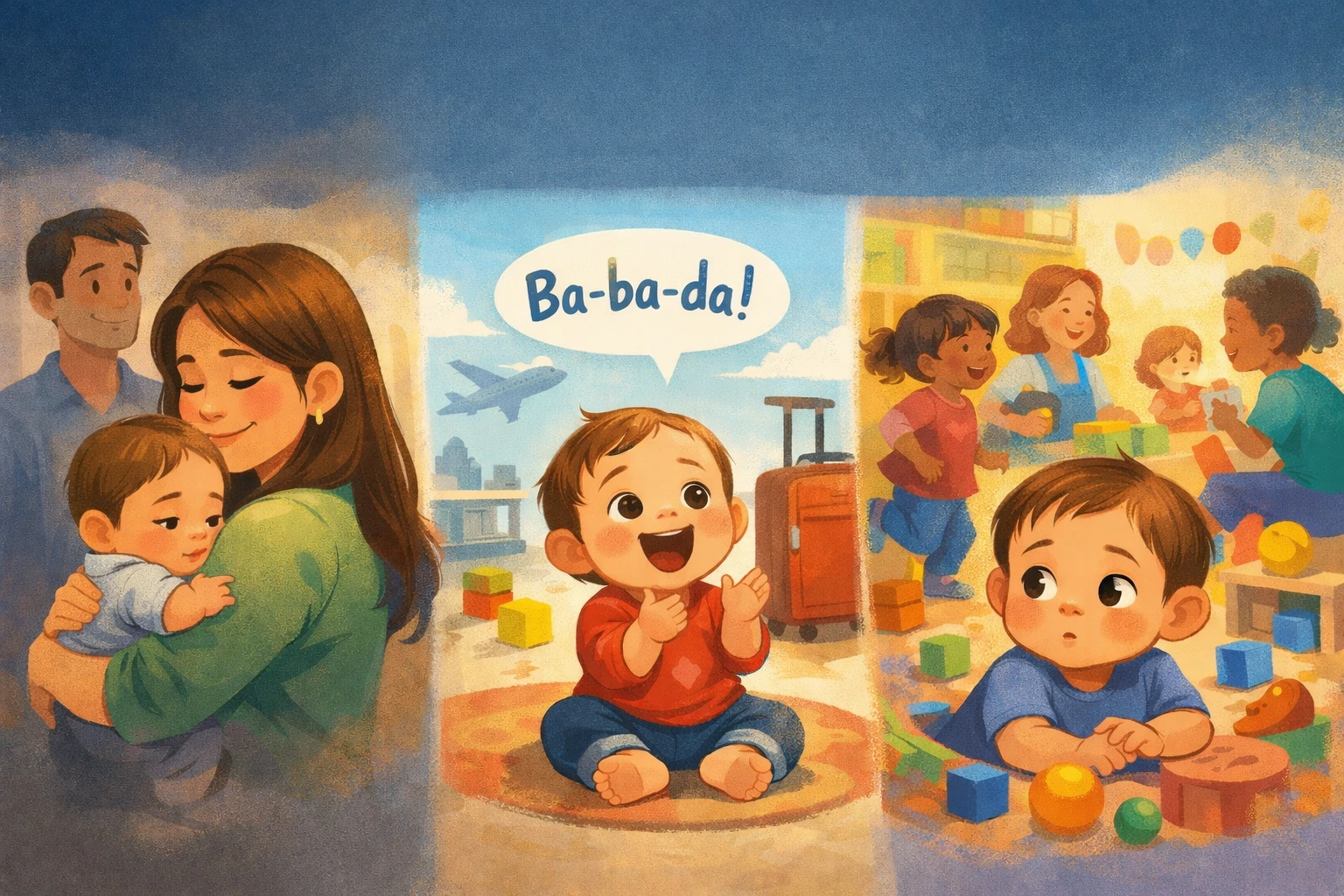 Why Your Baby Babble Changes Around New People, New Places, or Busy Rooms