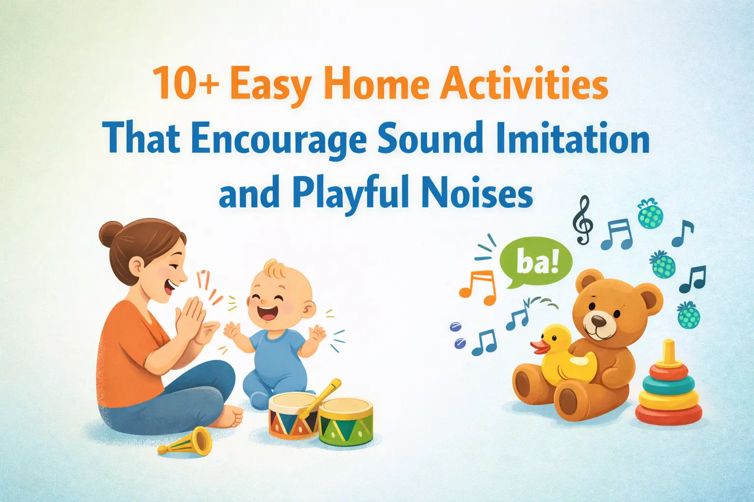 10+ Easy Home Activities That Encourage Sound Imitation and Playful Noises