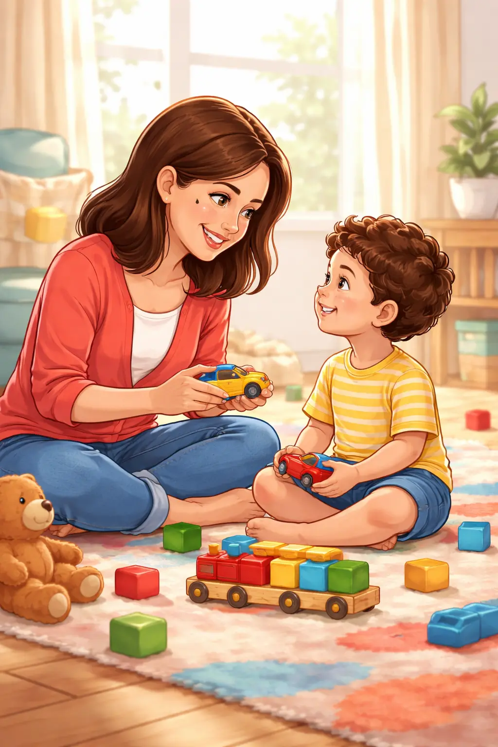 How To Encourage Eye Contact During Play Using Turn Taking, Not Prompts