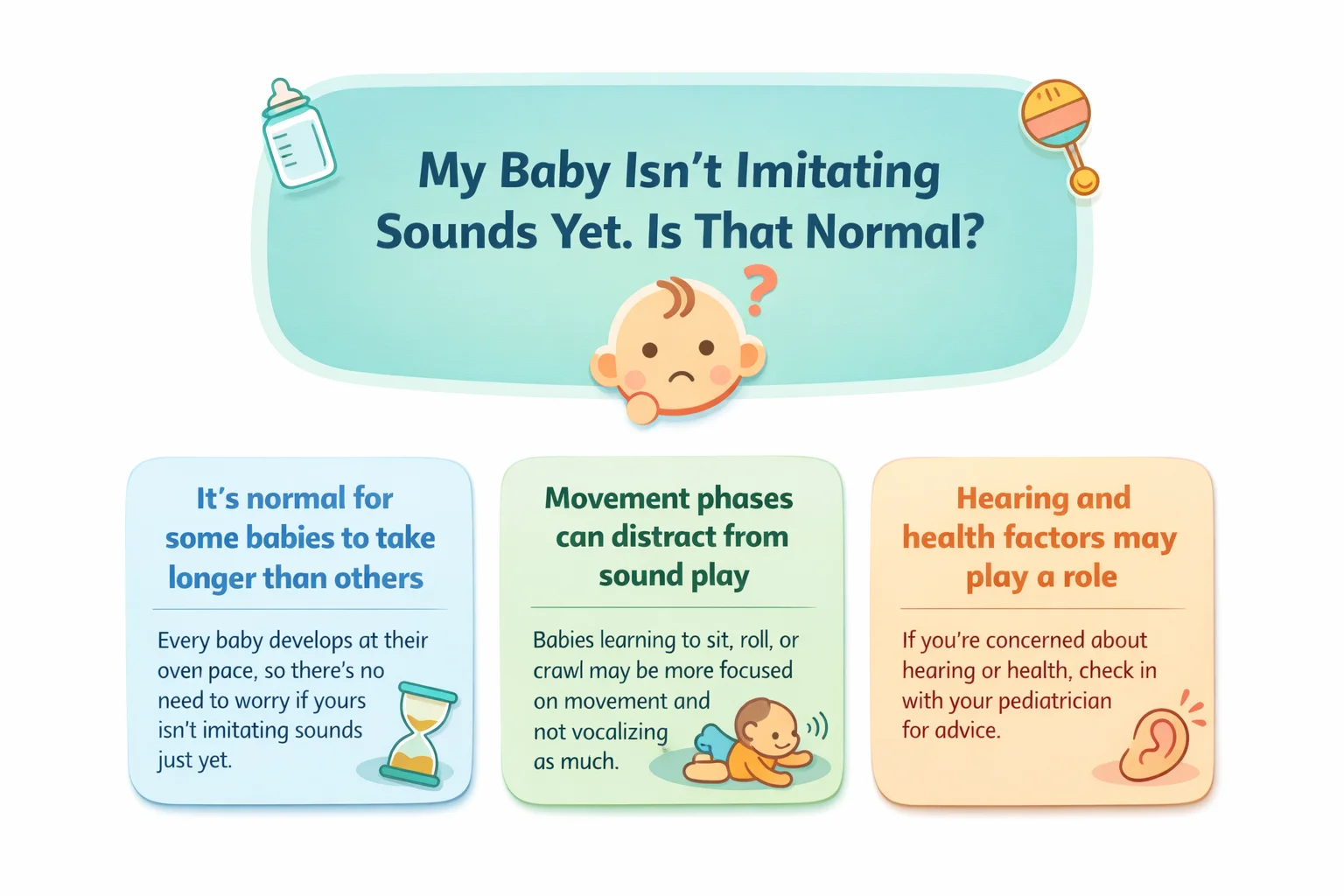 My Baby Isn’t Imitating Sounds Yet, Is That Normal?